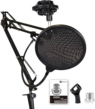 Amazon | Roycel マイクスタンド ポップガード マイクアーム